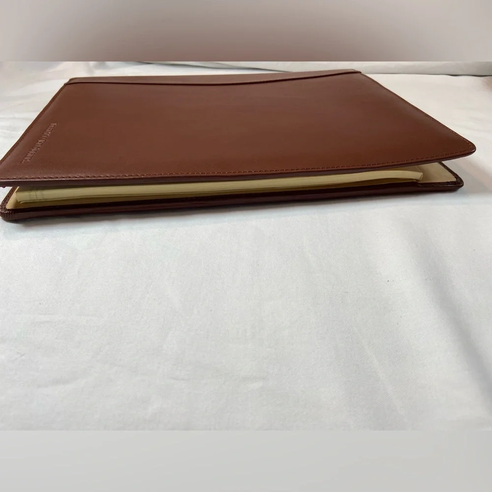 Barrington Leather Portfolio &‎ Notepad for Lehman Bros 10” x 12” incl gift box